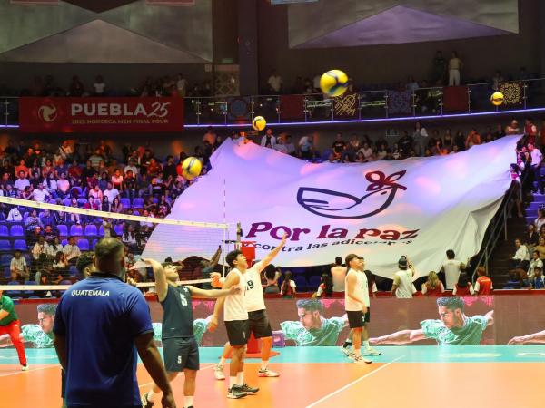 Con seguridad en el deporte, en Puebla inició el Final Four de Voleibol