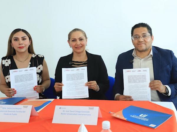 Signan convenio de colaboración Secretaría de Desarrollo Turístico y Universidad Interamericana