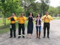 Brigadistas poblanos reforzar&aacute;n seguridad ambiental global en Canad&aacute;: Rebeca Ba&ntilde;uelos