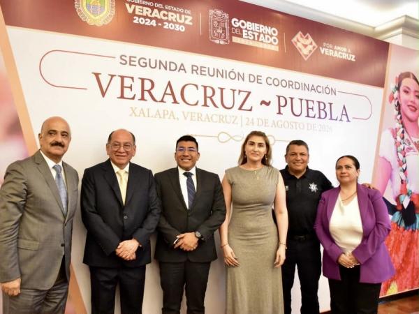 Gobiernos estatales de Puebla y Veracruz refuerzan coordinación en materia de seguridad.