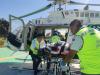 En ambulancia a&eacute;rea trasladan a mujer embarazada al Hospital de la Mujer