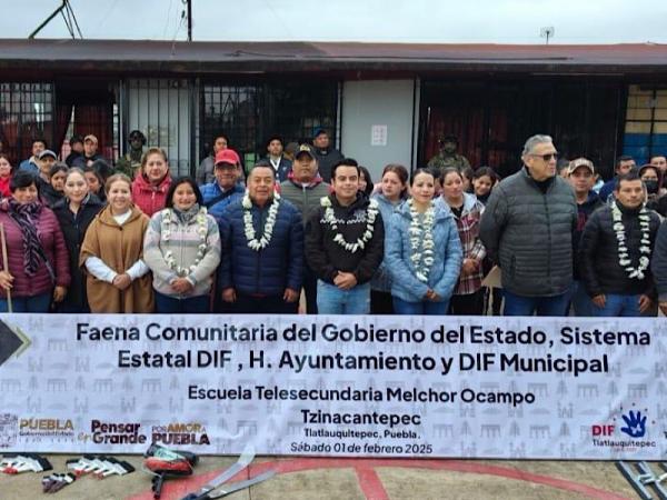 SEDIF realiza exitosas faenas comunitarias en Tlatlauquitepec y Atempan