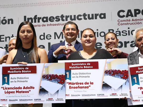 Con aplicación eficiente de recursos, en Puebla se fortalece infraestructura educativa: Armenta