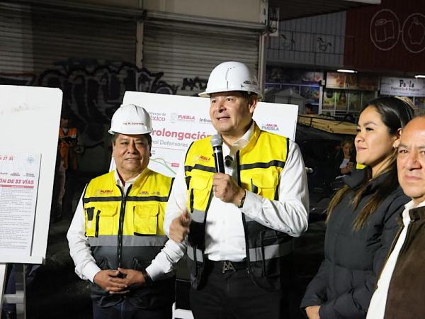 Avanza pavimentación de Prolongación Reforma; obra del gobierno estatal impactará a miles poblanos