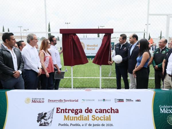 Consolidan Gobierno Federal y Estatal, espacios deportivos como motor de bienestar 