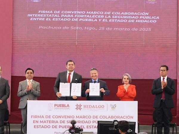 Coordinación entre Puebla e Hidalgo reafirma compromiso con seguridad interestatal