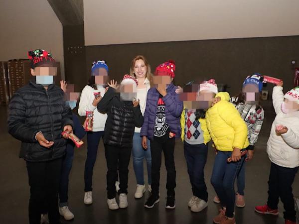 Por Amor a Puebla, Ceci Arellano convive con menores de Casa de la Niñez Poblana en Festival Navideño