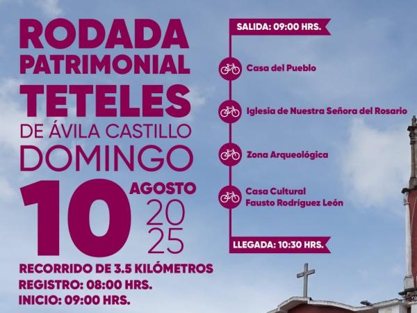 Paz, deporte y cultura en Rodada Patrimonial de Teteles de Ávila Castillo