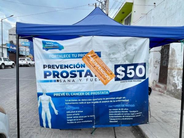 Suspende DPRIS módulo médico irregular en vía pública en Tepeaca